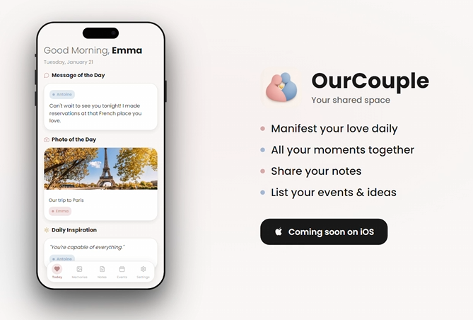 OurCouple App for busy couples